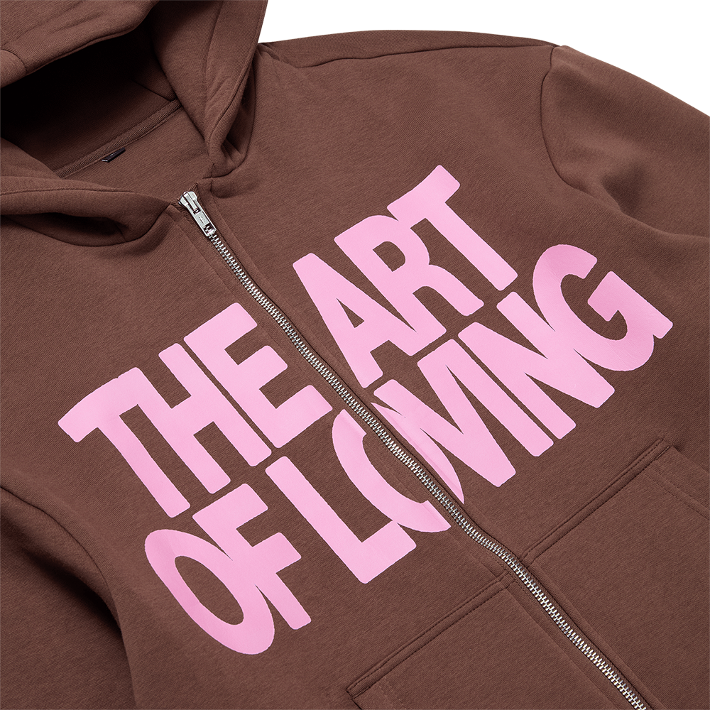 The Art Of Loving Hoodie Front Graphic